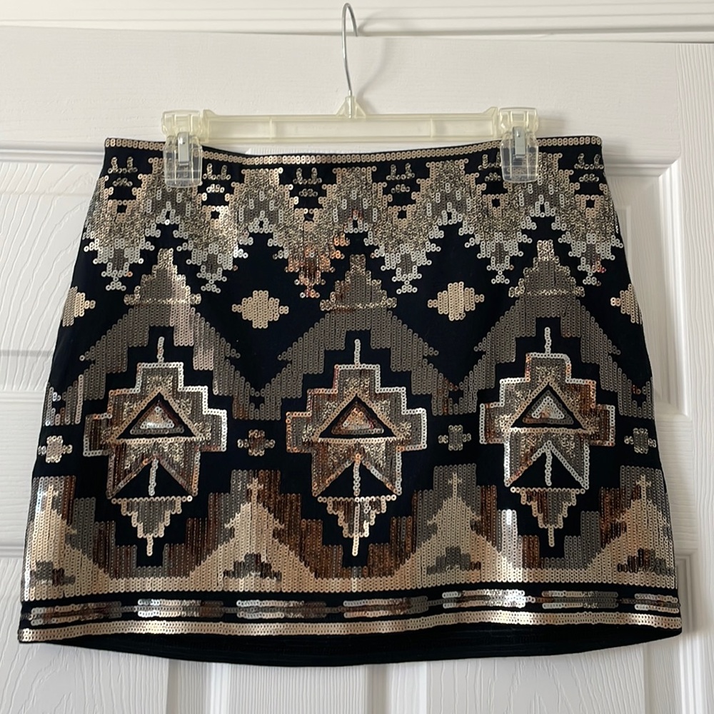 Sequin mini skirt